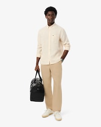 Men's Regular Fit Linen Twill Pants