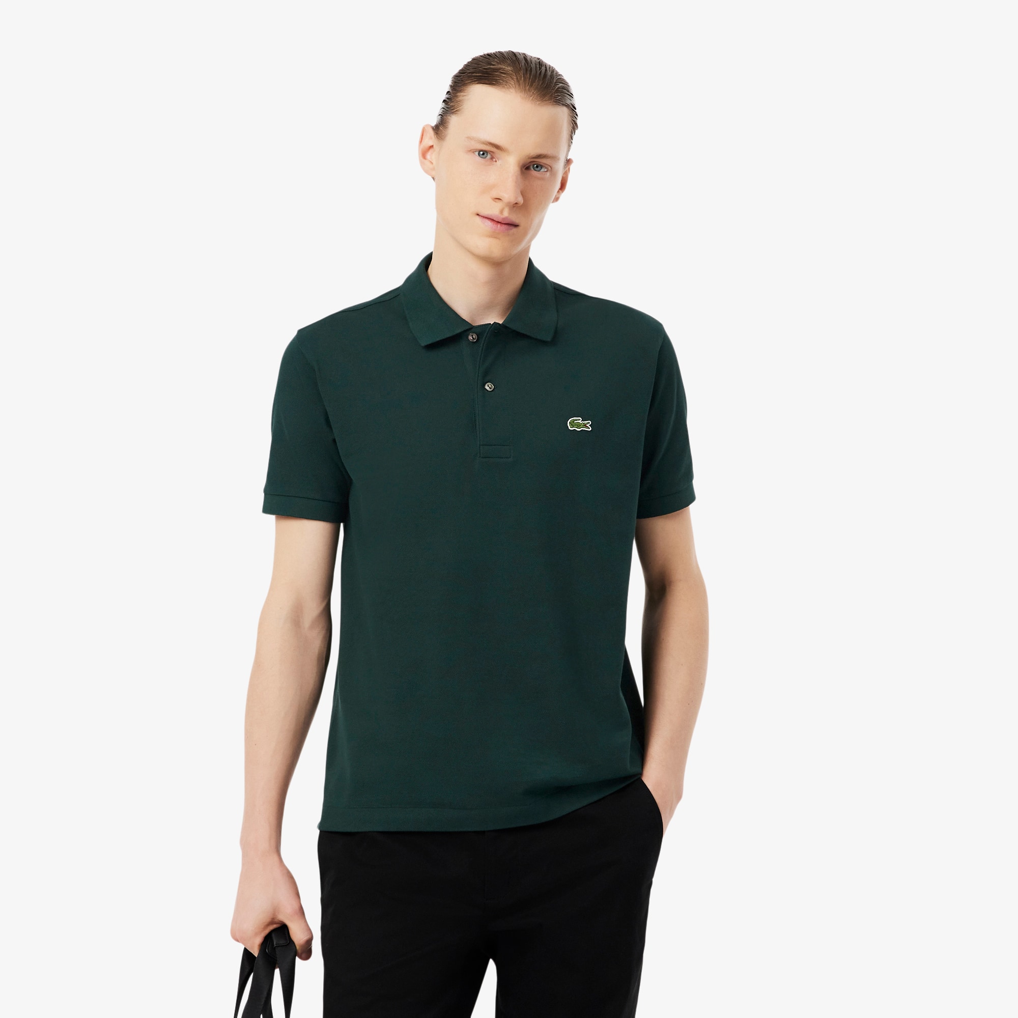 Lacoste Men's Classic Fit Original L.12.12 Polo In Black