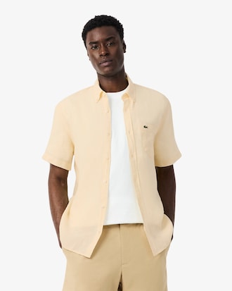 Men's Short Sleeve Linen Shirt  