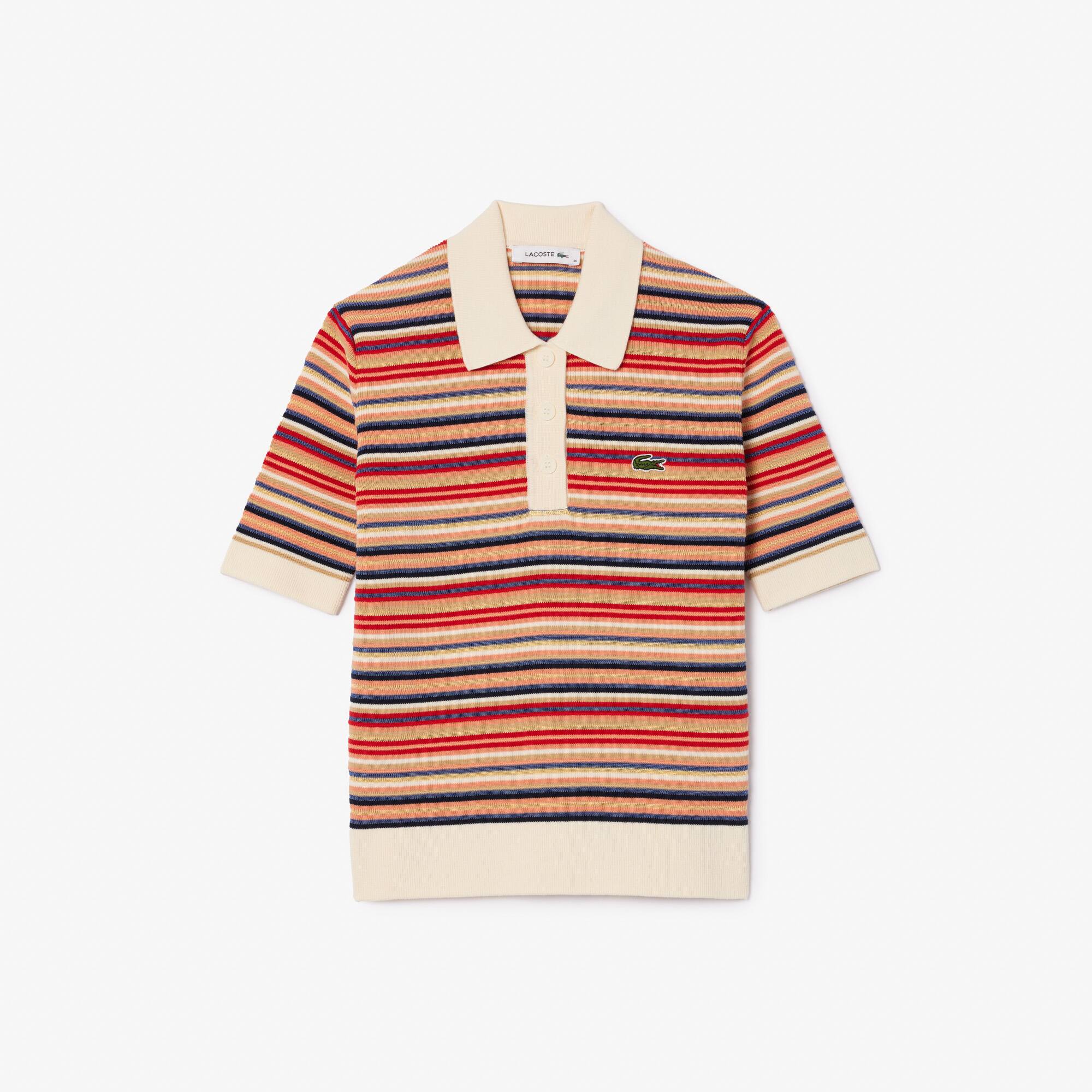ポロシャツ ポロ STRIPED POLO SHIRT レディース FRED PERRY ポロシャツ ポロ Striped Ribbed Polo Shirt