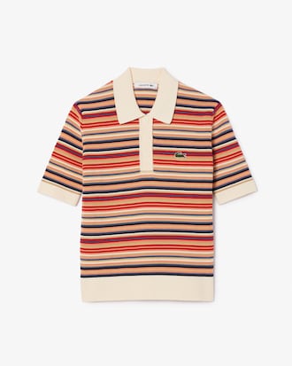 Women's Striped Cotton Polo