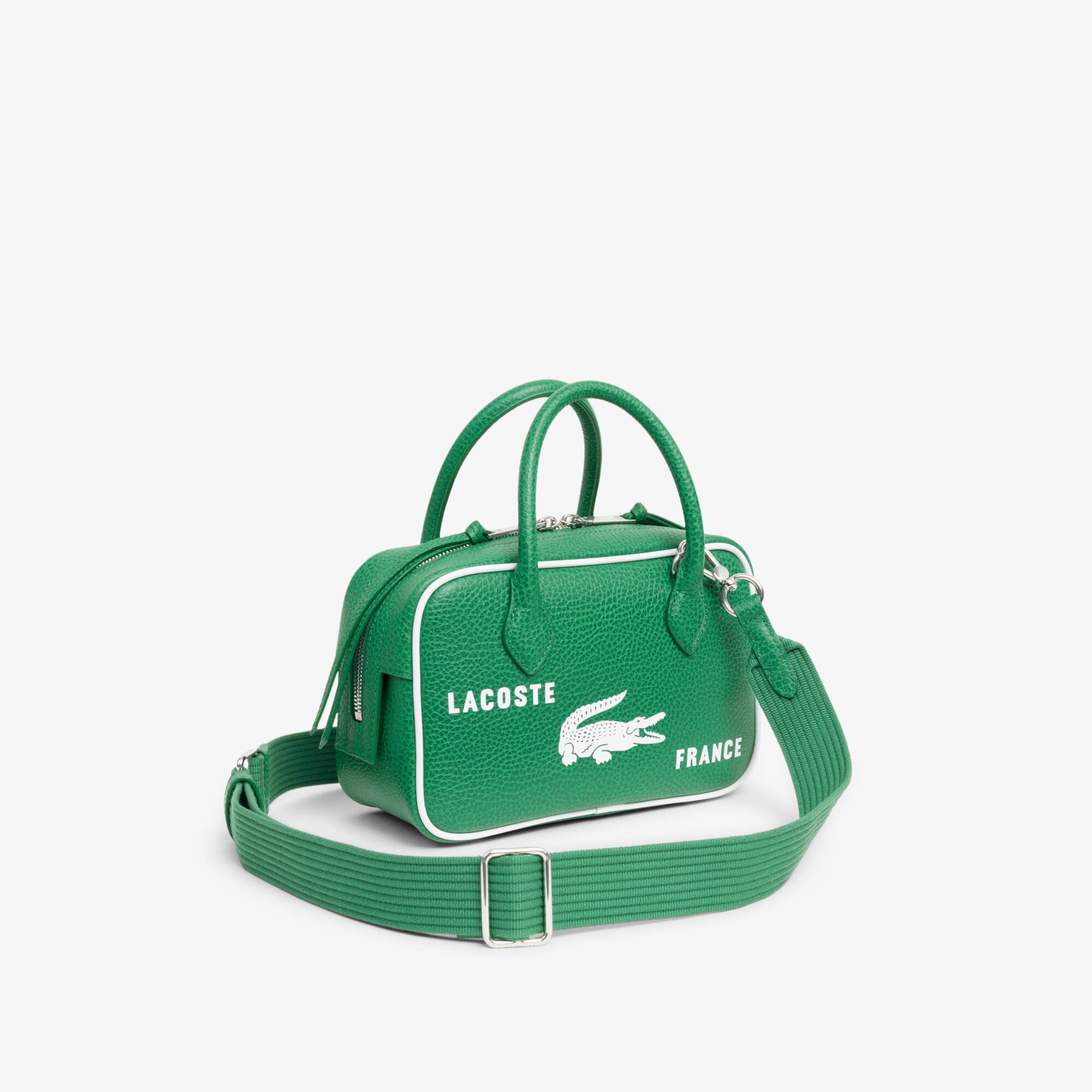 Runway Small Printed Leather Gym Bag - Bags - New In 2026 | Lacoste