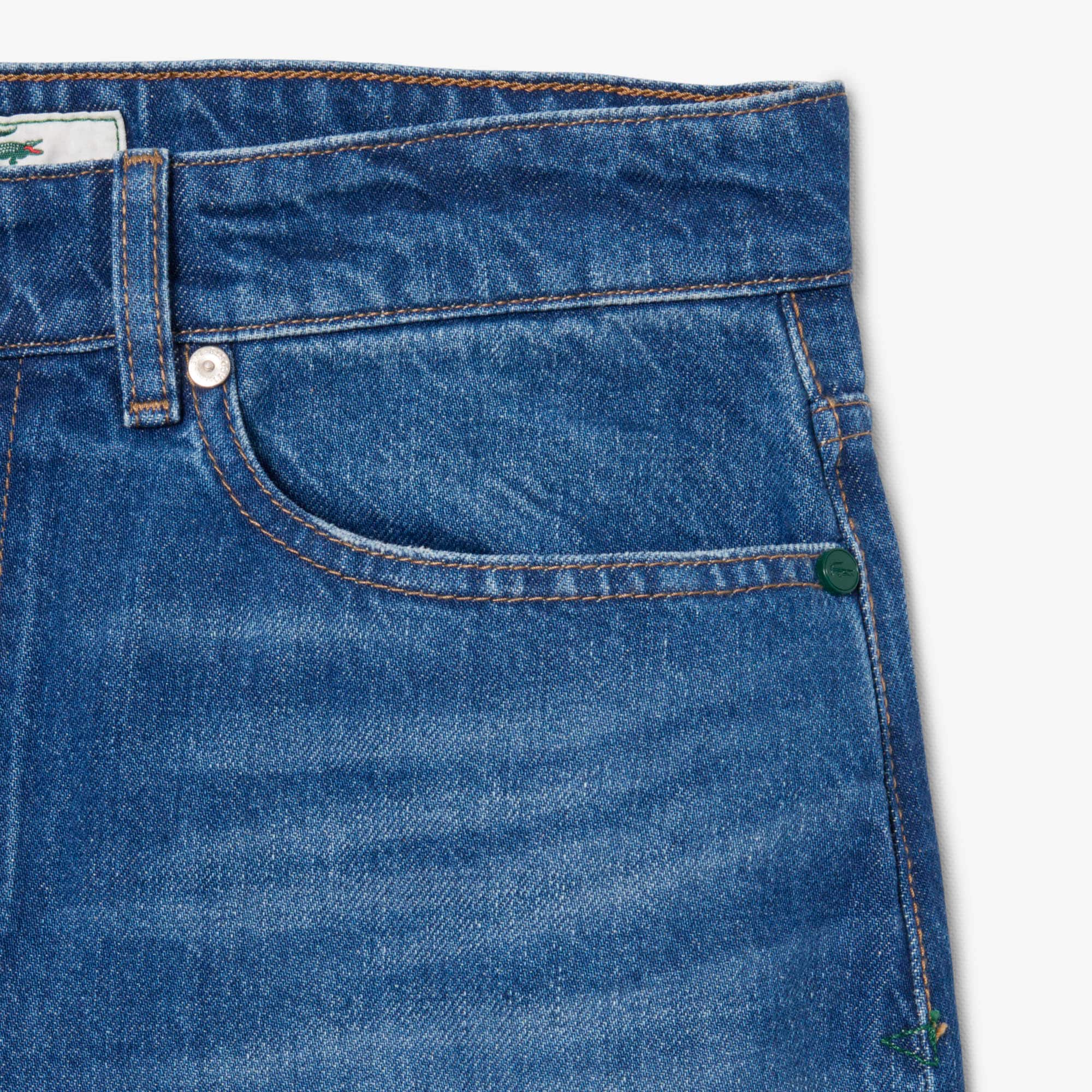 Men's 5-Pocket Straight Cut Indigo Jeans