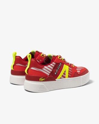 Sneakers de mujer Lacoste L002 en piel con dise&ntilde;o Color Block