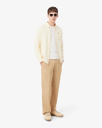 Straight Fit Cotton Chino Pants