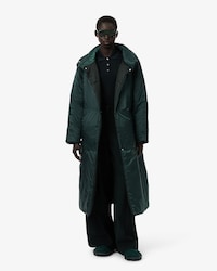 Runway Long Iridescent Puffed Jacket