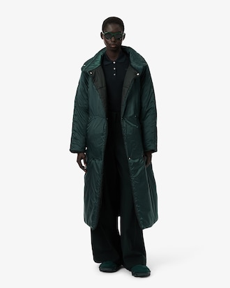 Runway Long Iridescent Puffed Jacket