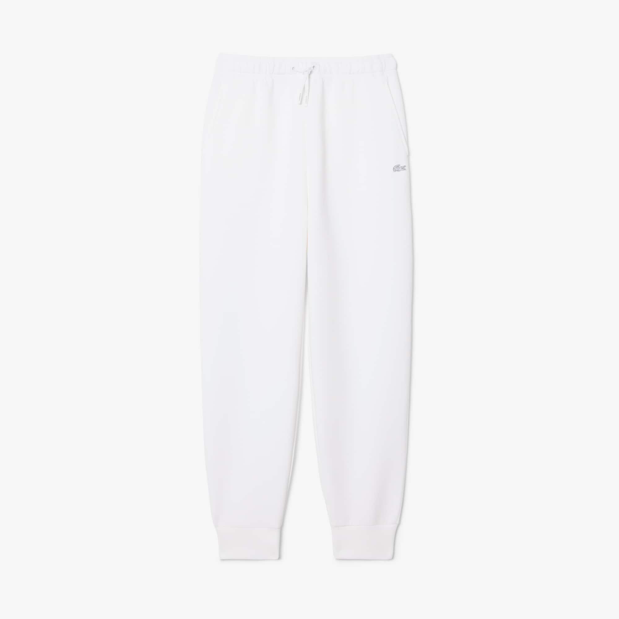 Lacoste Double Face Jersey Sweatpants - 32 In White