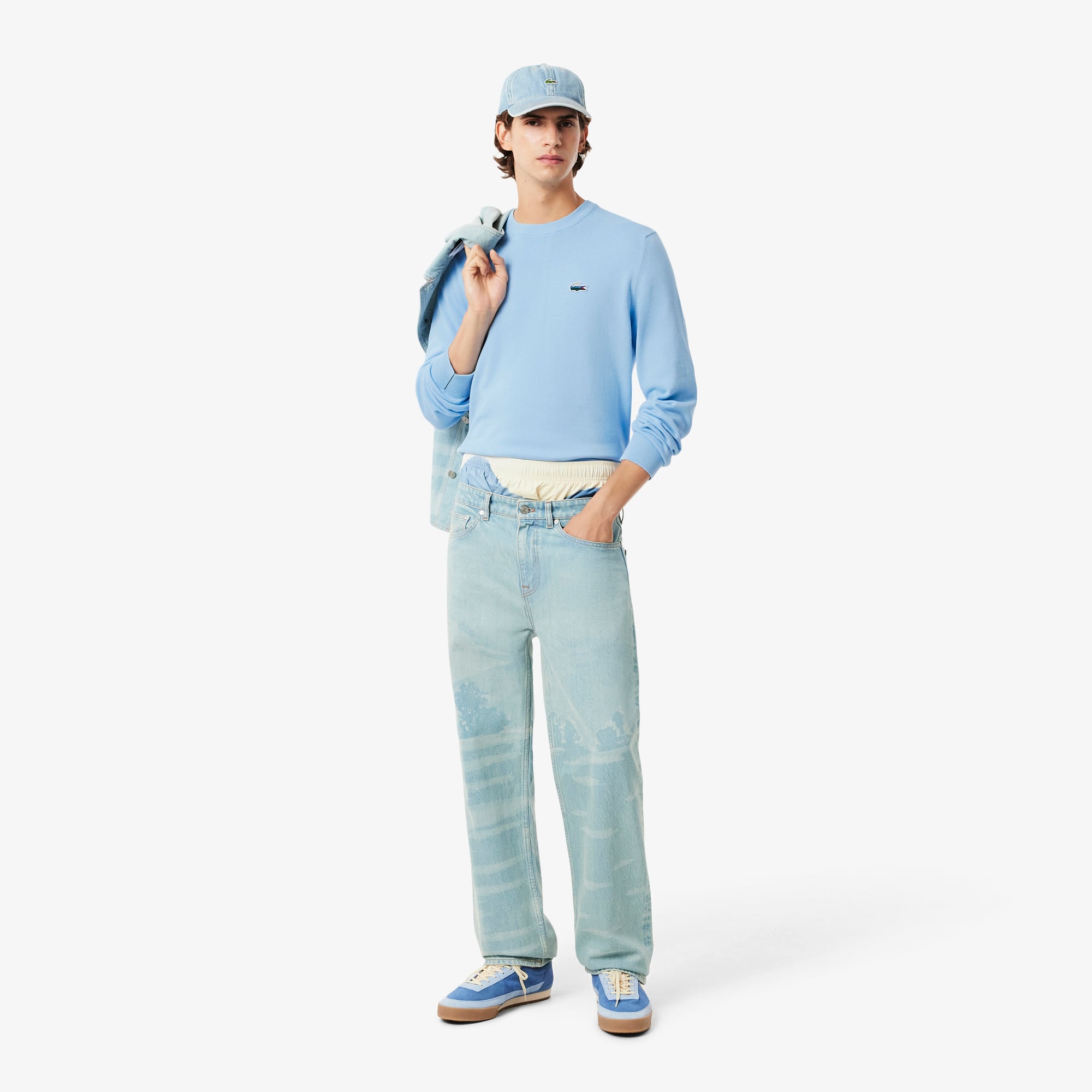 Men's Cotton Landscape Crocodile Sweater - Sweaters & Sweatshirts