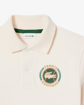 Boys' Lacoste Badge Interlock Polo