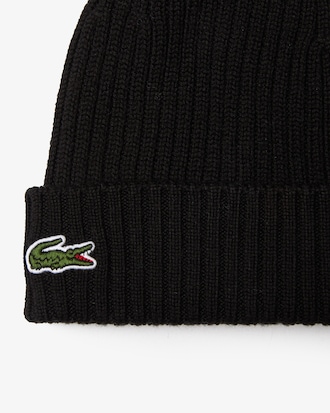 Unisex Rib Knit Brushed Wool Beanie