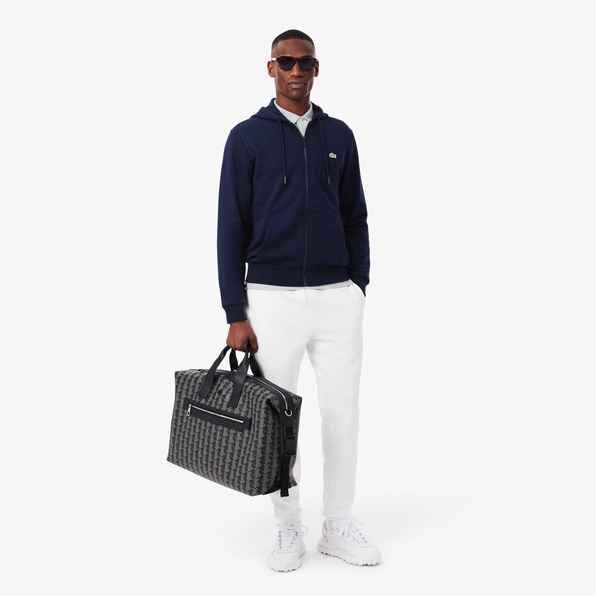 Men's Kangaroo Pocket Zip-Up Fleece Hoodie - Men's Sweaters u0026 Sweatshirts -  New In 2023 | Lacoste