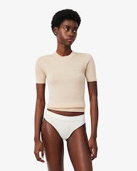 Stretch Pointelle String Briefs