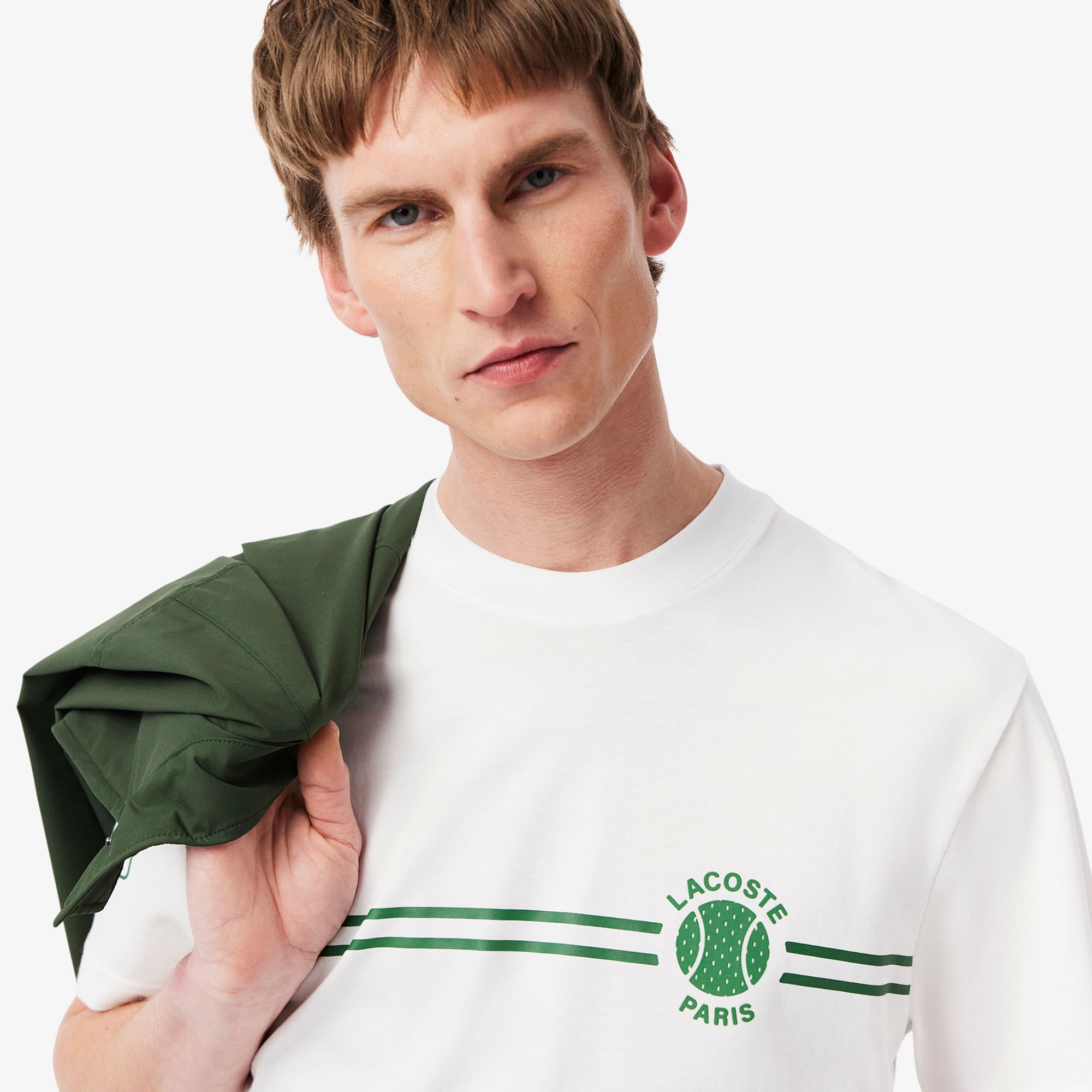 Men's Printed Embroidered Cotton Jersey T-Shirt