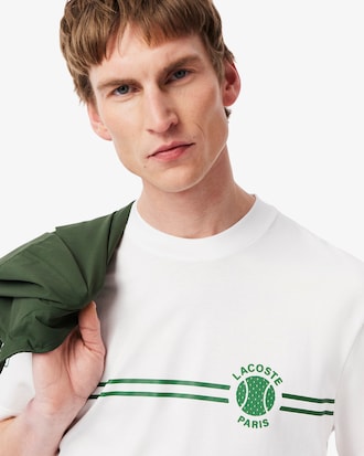 Men's Printed Embroidered Cotton Jersey T-Shirt