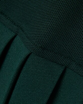 Vestido Polo Plisado de Piqu&eacute; Stretch