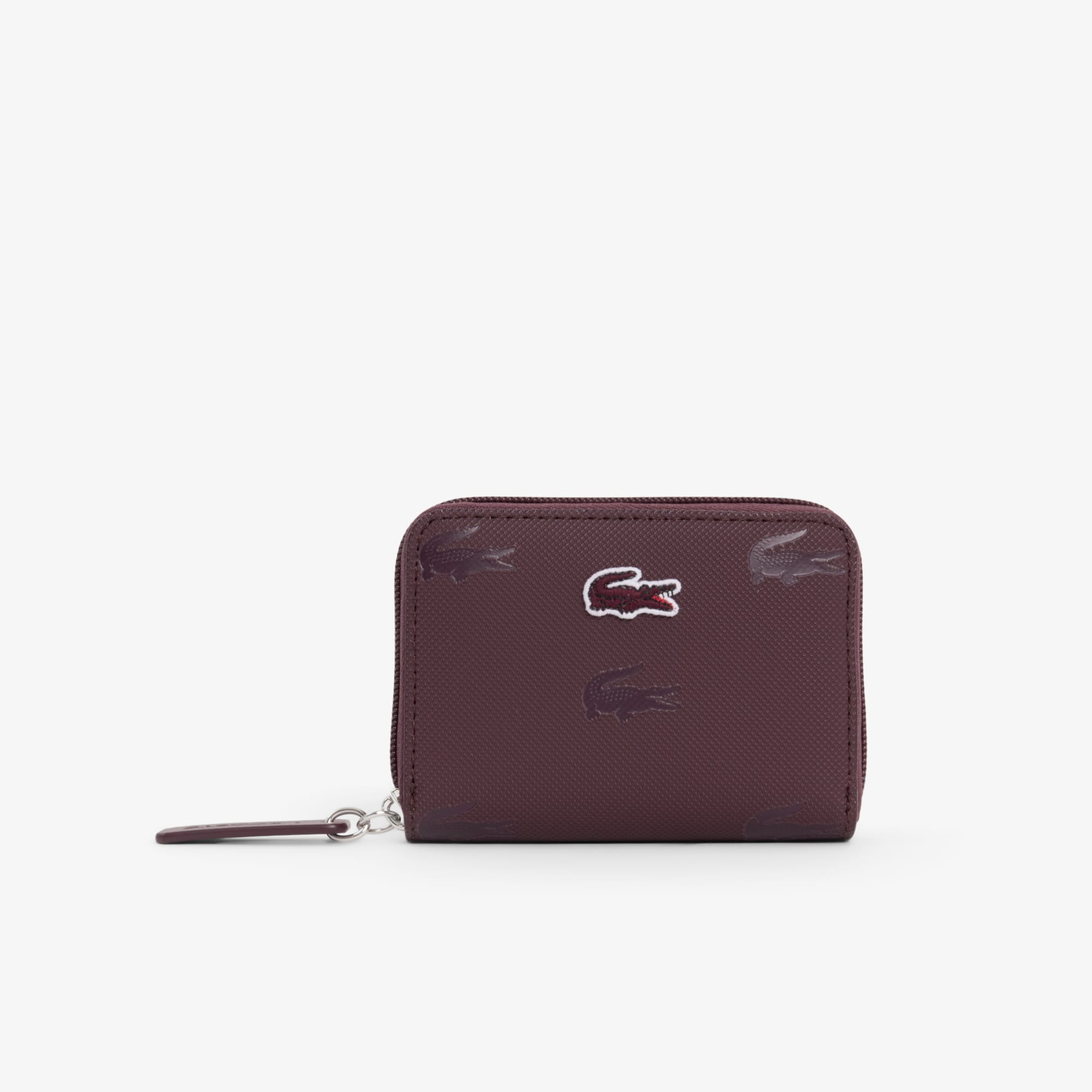 Lacoste Mini Zipped Coin Purse - One Size In Purple