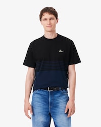 Striped Jersey Color-block T-shirt
