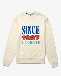 Unisex Lacoste LIVE Print Cotton Fleece Sweatshirt