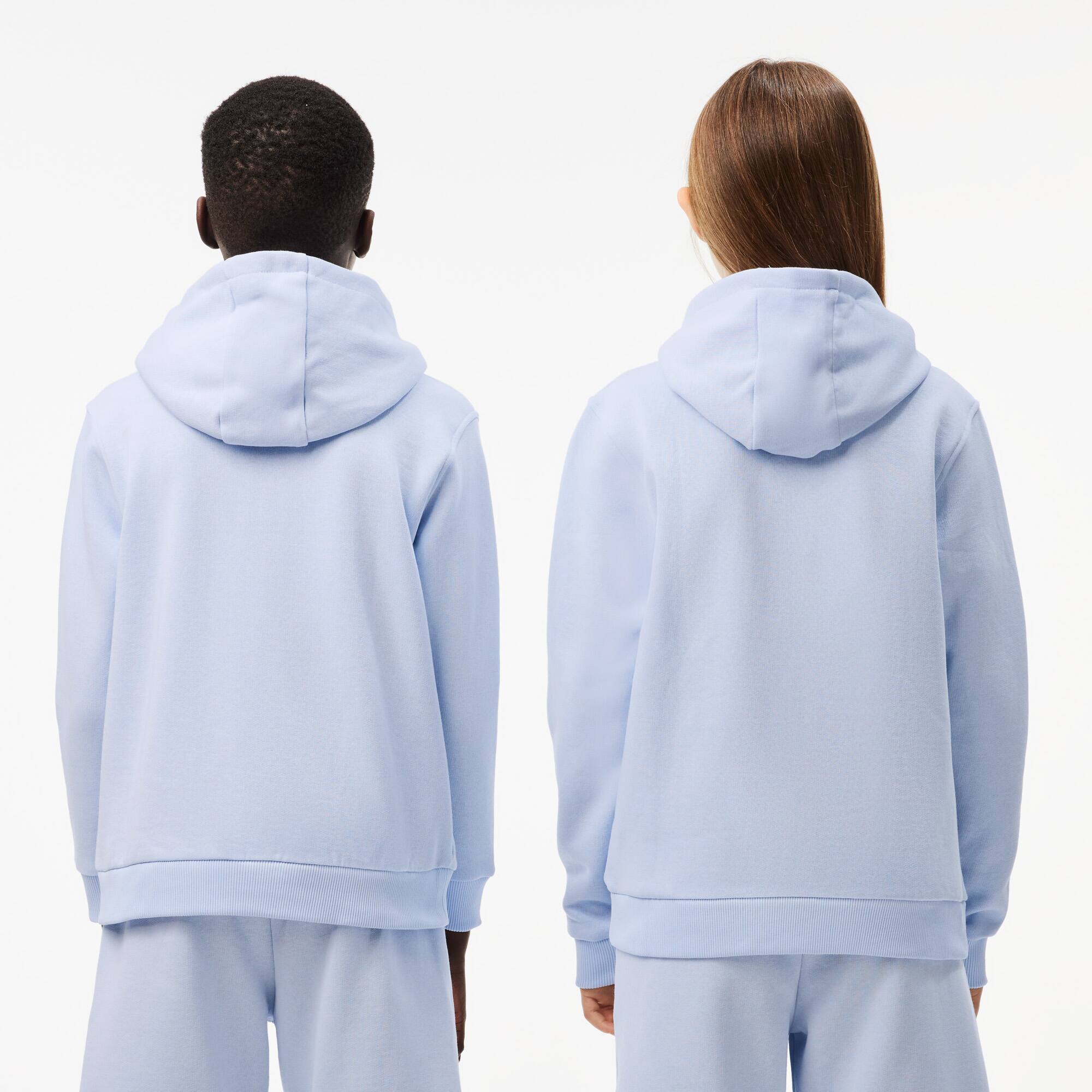 【U LAN】Toto Fleece String Two-Way Hooded Zip-Up Kids' Fleece Zip-Up Hoodie - Teens Sweaters & Sweatshirts