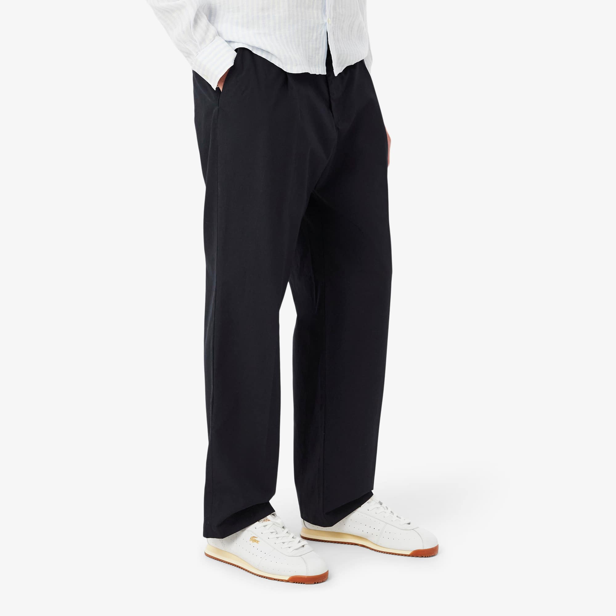 Straight Fit Cotton Chino Pants
