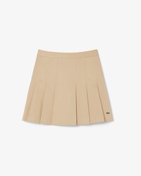 Falda corta plisada de algodón elástico