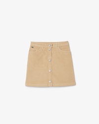 Kids' Buttoned Velour Skirt