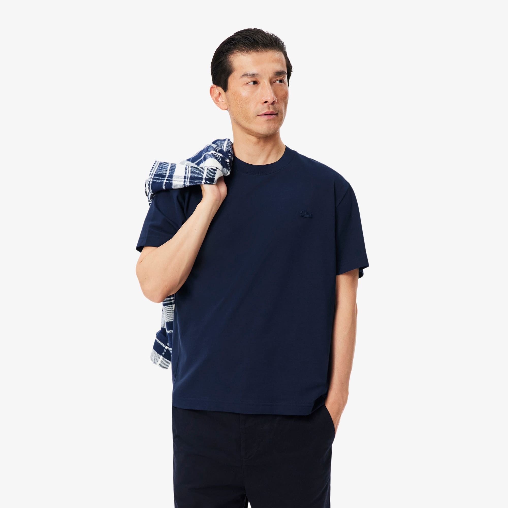 Lacoste Men's Classic-Fit Crewneck T-Shirt - Navy