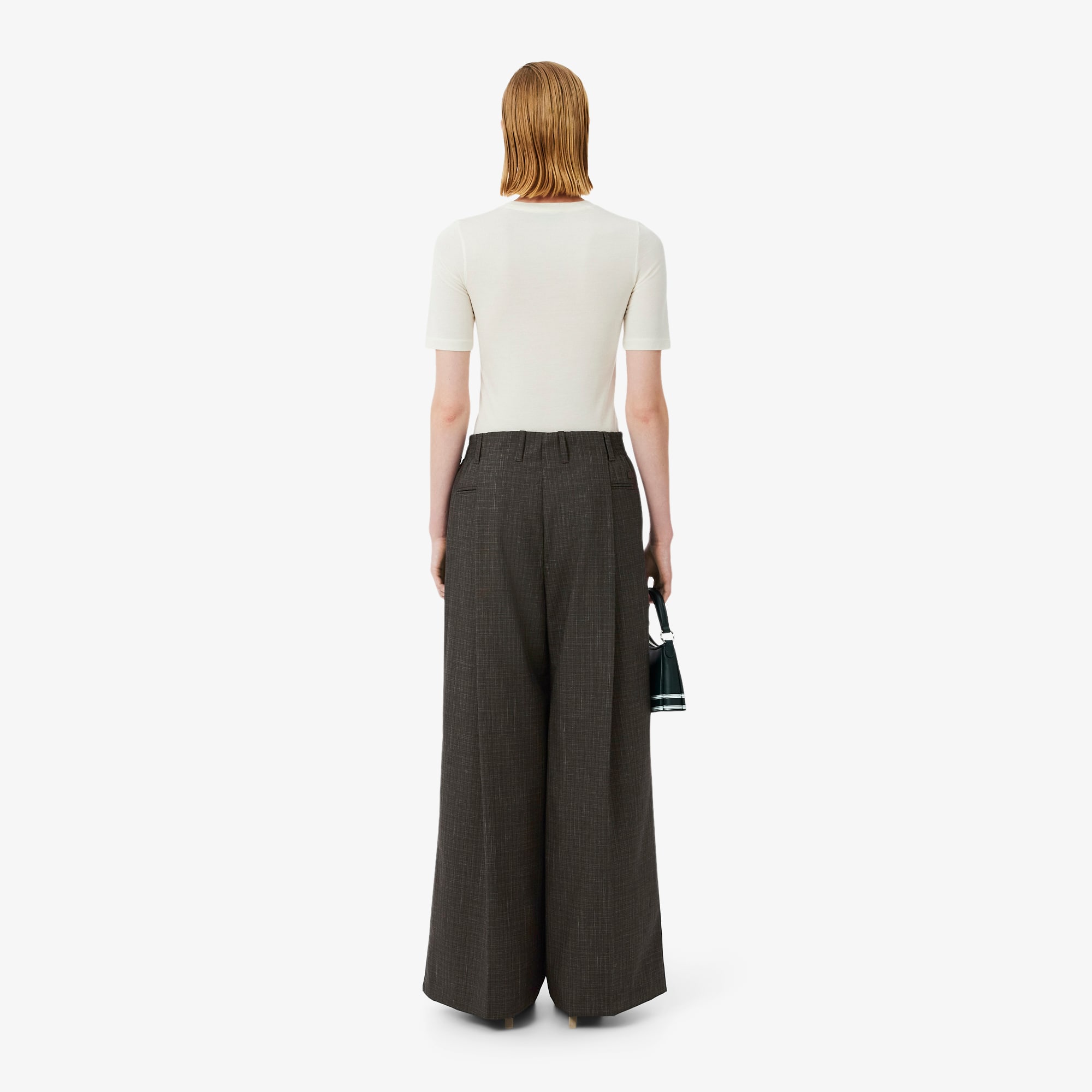 Runway Oversized Tailored Wool Pants