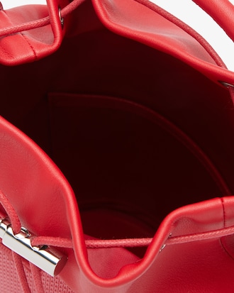 Chantaco Small Piqu&eacute; Leather Bucket Bag