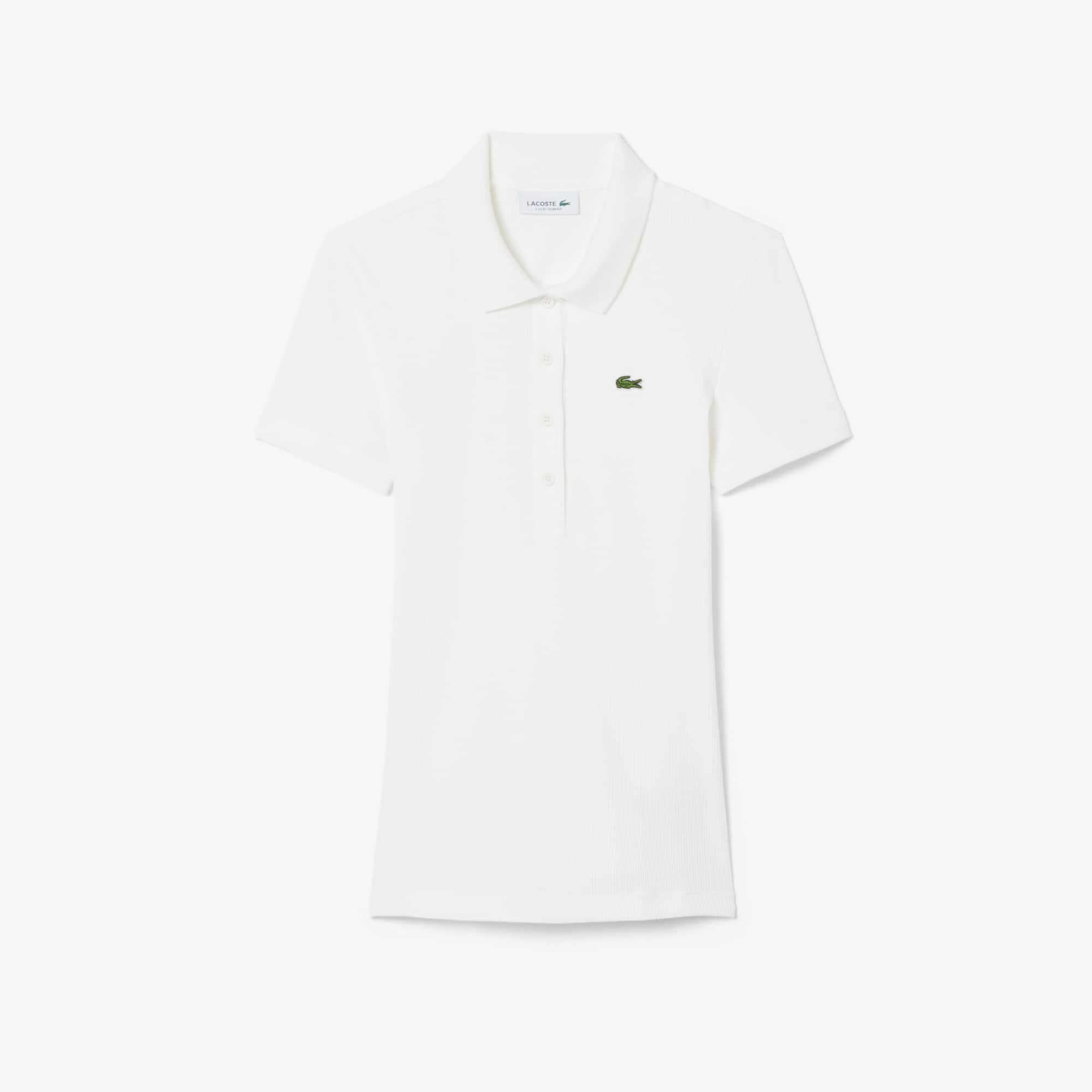 Women's Slim Fit L.12.D Ribbed Cotton Polo