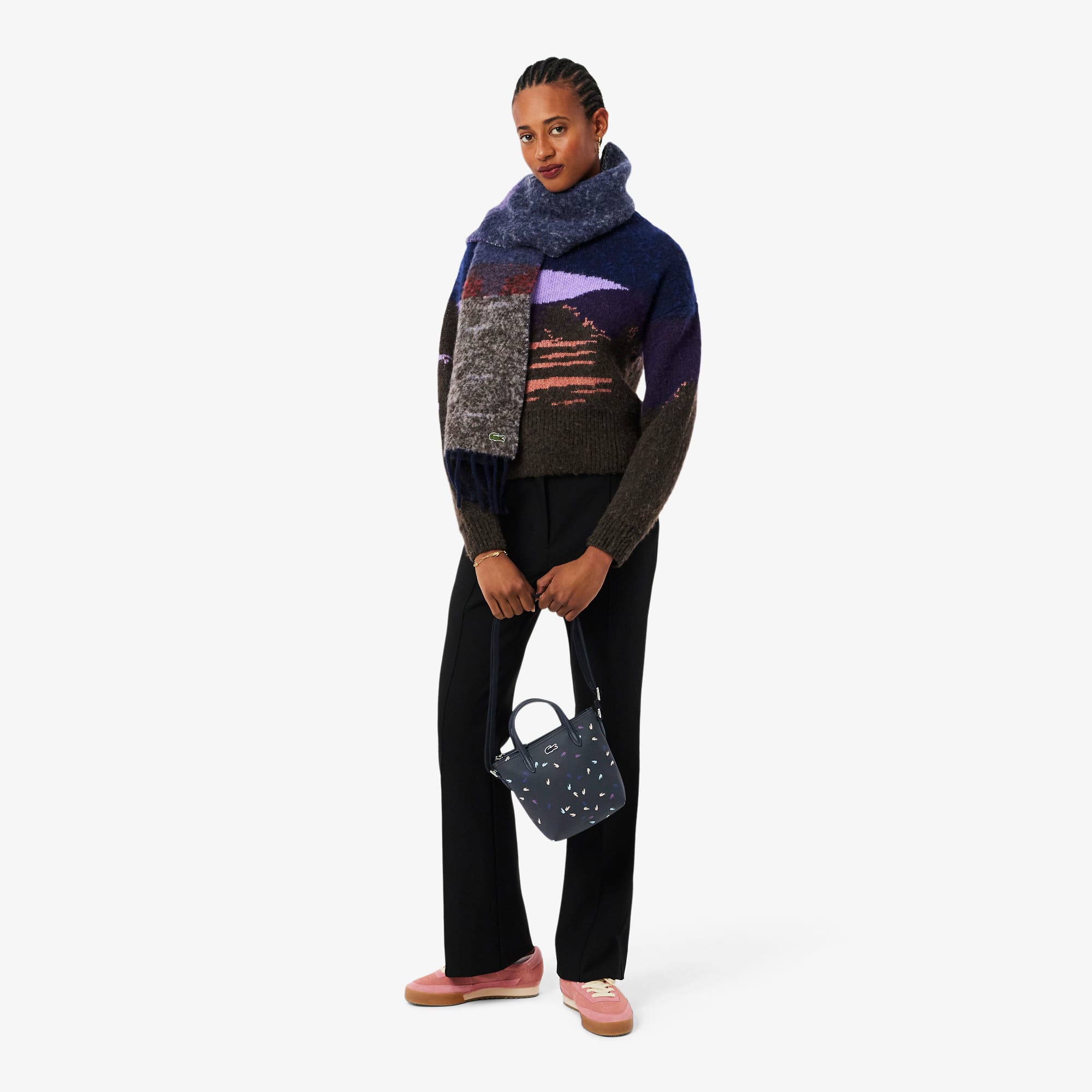 LACOSTE ワニ型ケース ネイビー Mini Crocodile Tote - Bags - New In 2025 | Lacoste