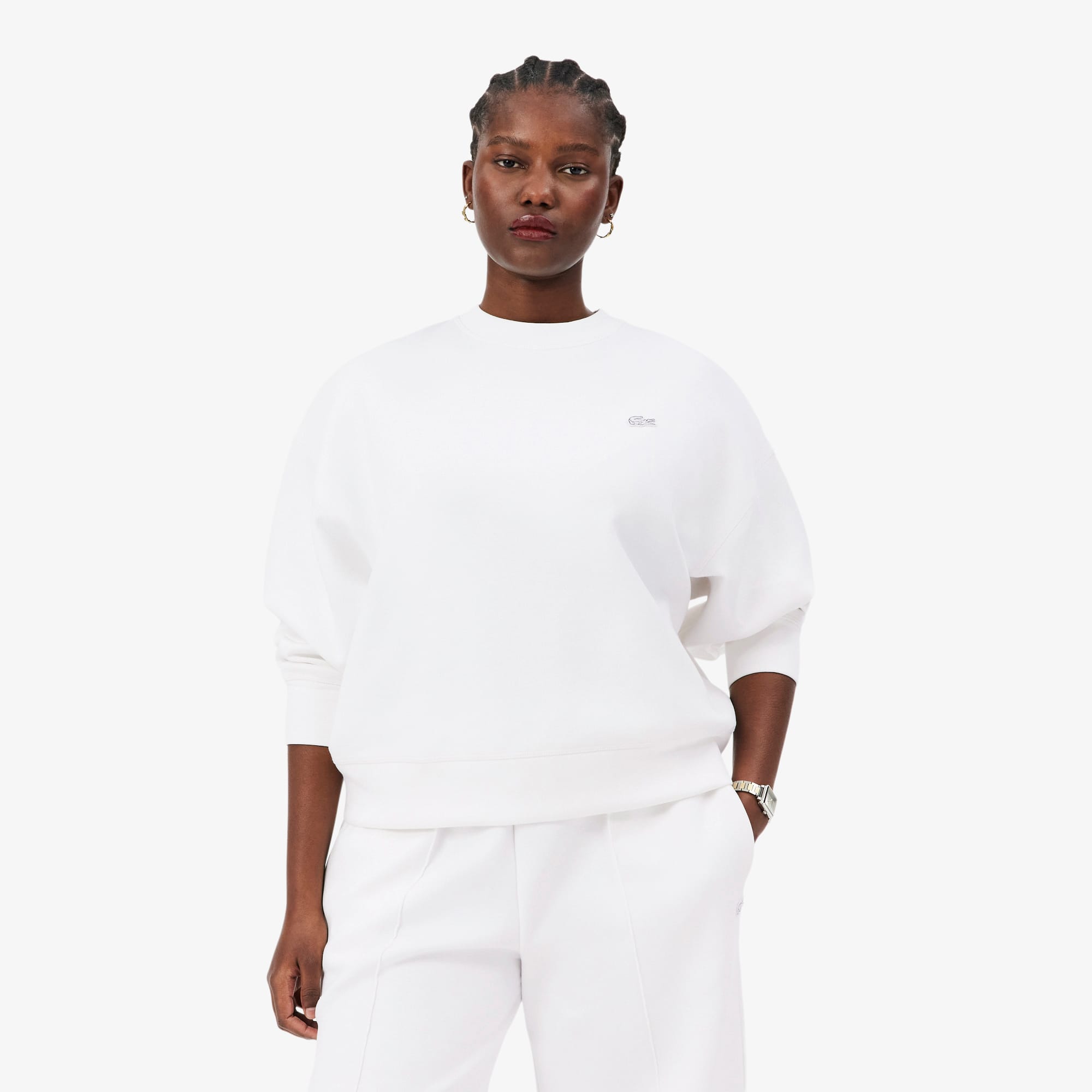 Oversized Double Face Jersey Sweatshirt - Sweaters & Sweatshirts