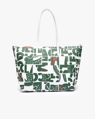 Women&rsquo;s L.12.12 Crocodile Pattern Canvas Tote