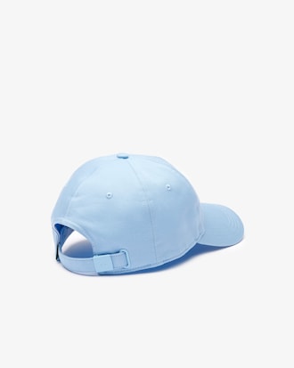 Gorra acolchada de sarga con insignia del cocodrilo