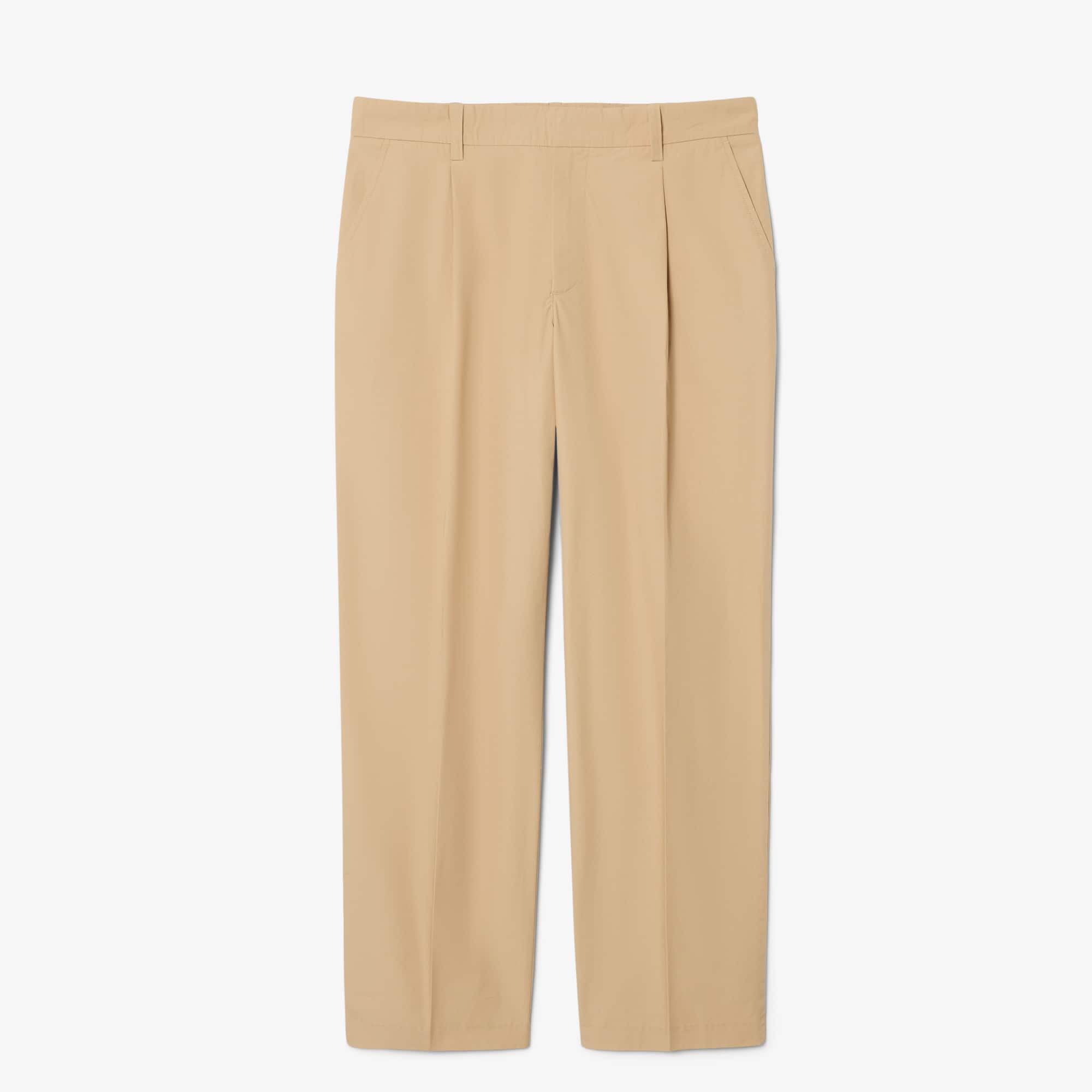 Lacoste Straight Fit Cotton Chino Pants - 3 - 28 In Nude