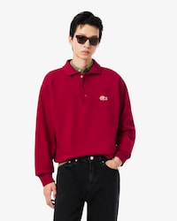 Fleece Polo Collar Sweatshirt