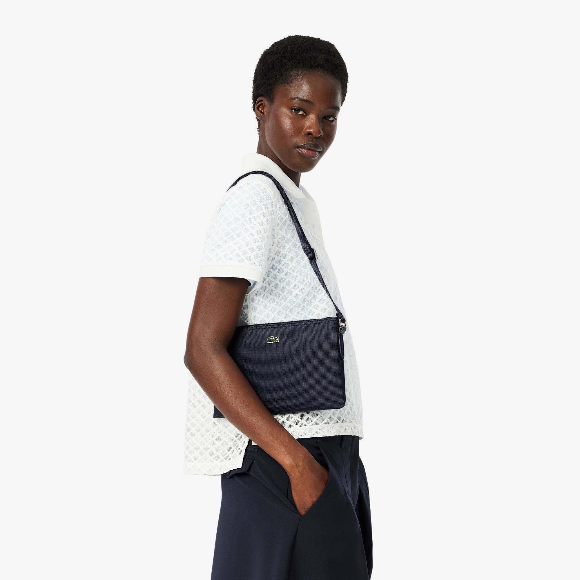 Lacoste small flat crossover bag sale