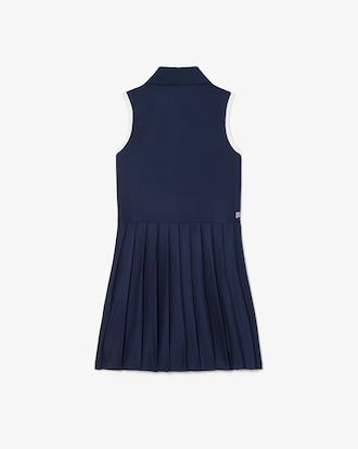 Sleeveless Petit Piqu&eacute; Dress