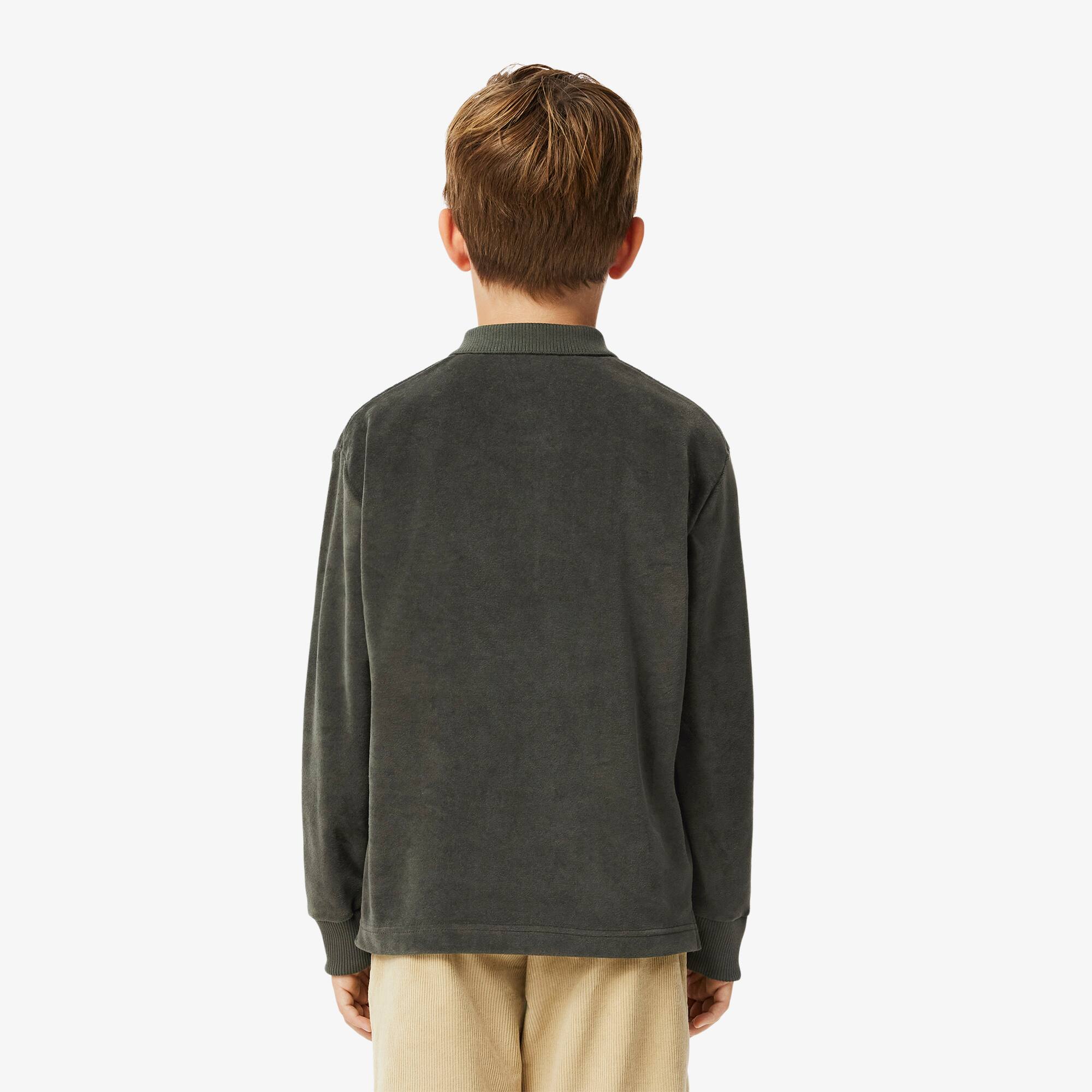 Kids' Long Sleeve Velour Polo - Kids' Polos - New In 2026 | Lacoste