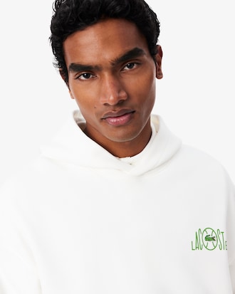 Multi Print Fleece Hoodie