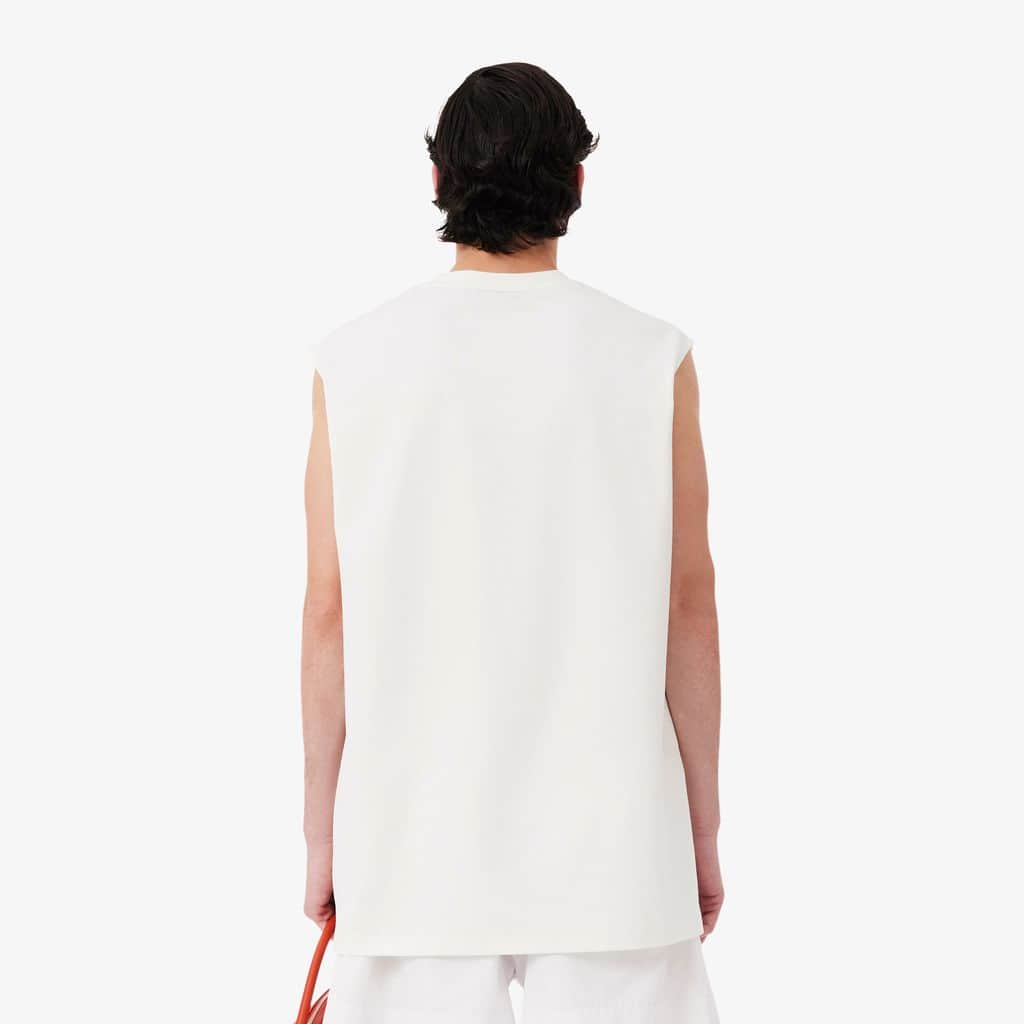 Runway Textured Stripe Jersey Tank Top