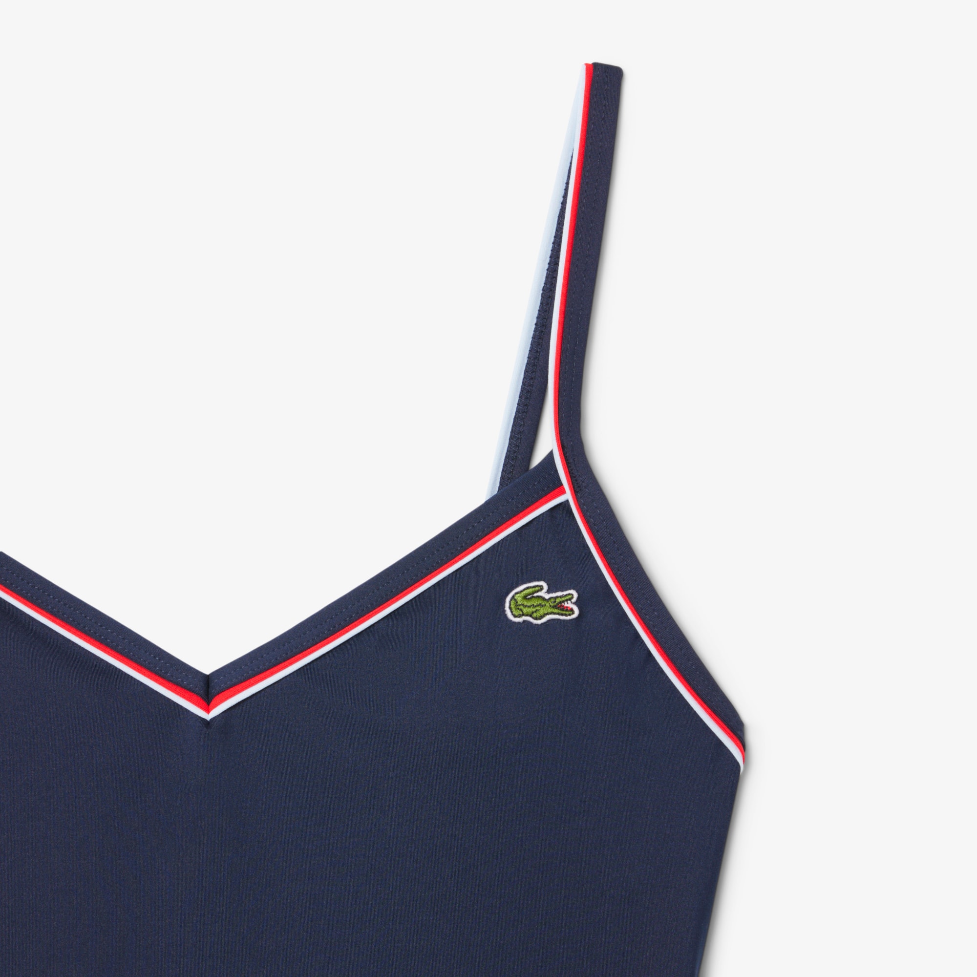 ぴーさん様　LACOSTE 幾何学模様 ジャージ FR2 / US XS Women's Trim Accent One Piece Swimsuit - Swimwear - New In 2026