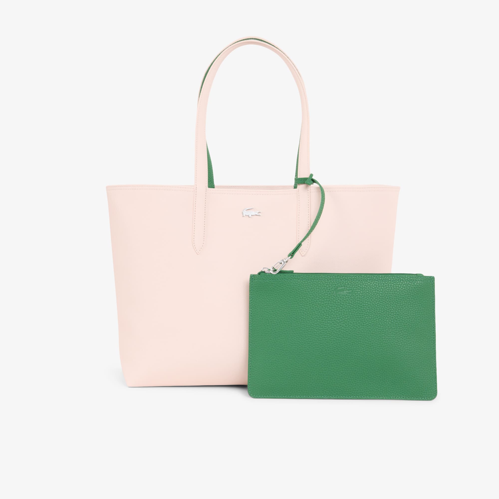 Lacoste Anna Reversible Tote & Pouch - One Size In Pink