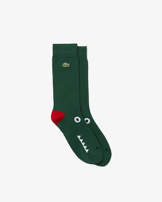 Men&rsquo;s Crocodile Long Organic Cotton Socks