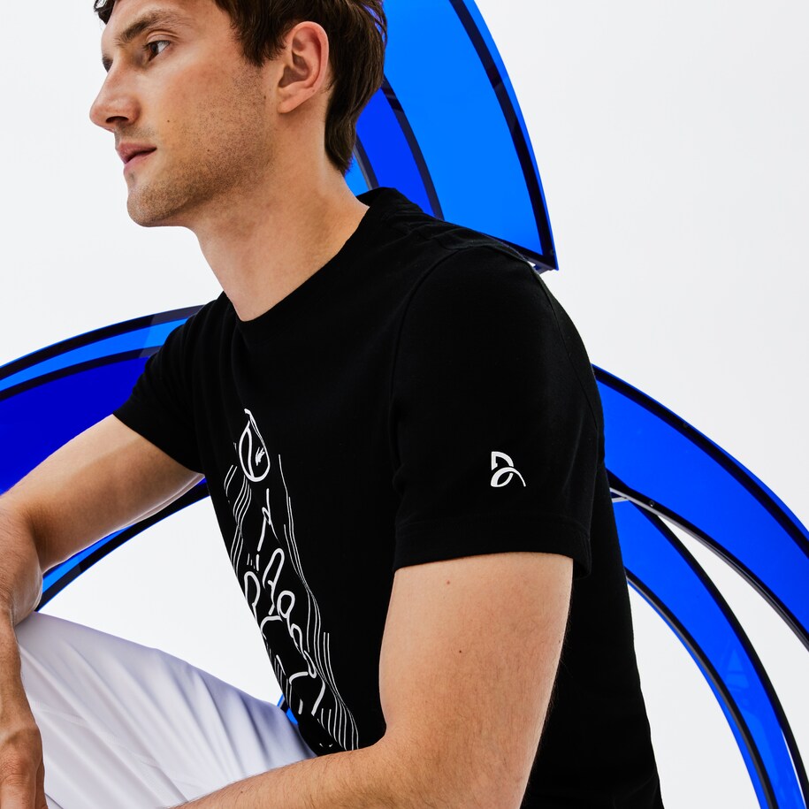 Men's SPORT Novak Djokovic Crew Neck Print Technical T ...