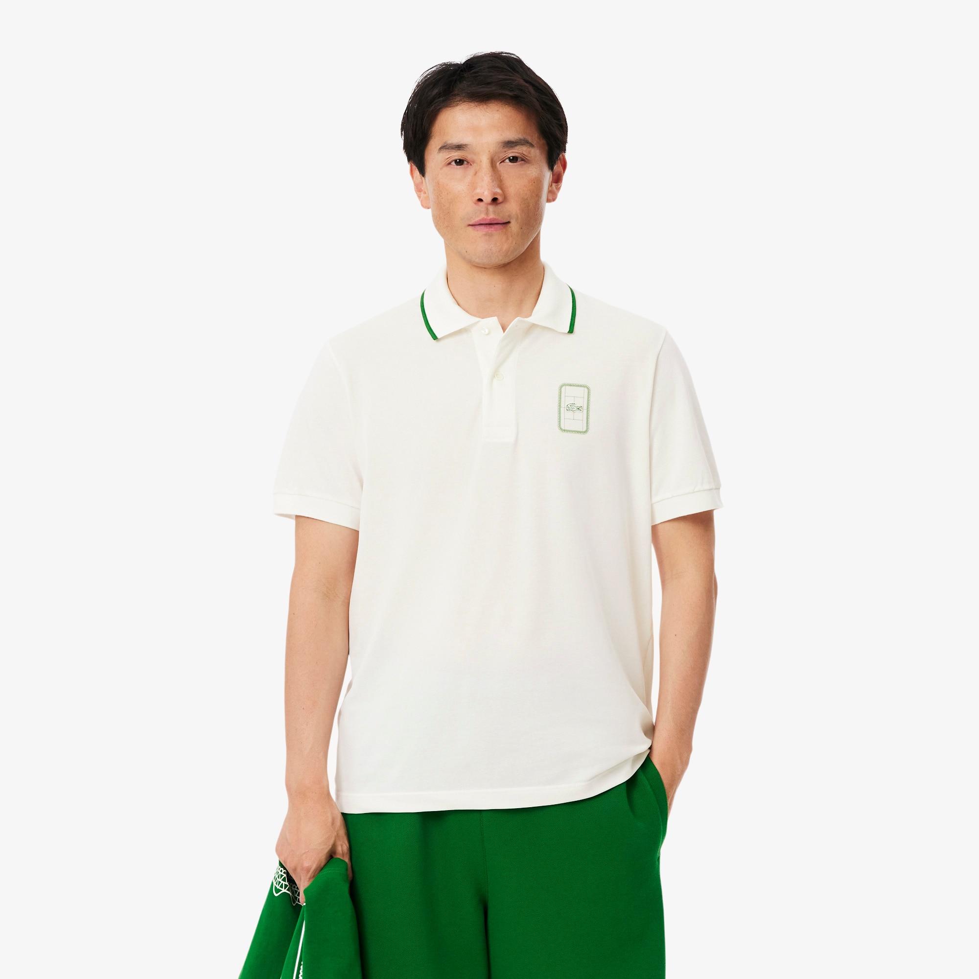 Classic Fit Printed Piqué Polo Shirt