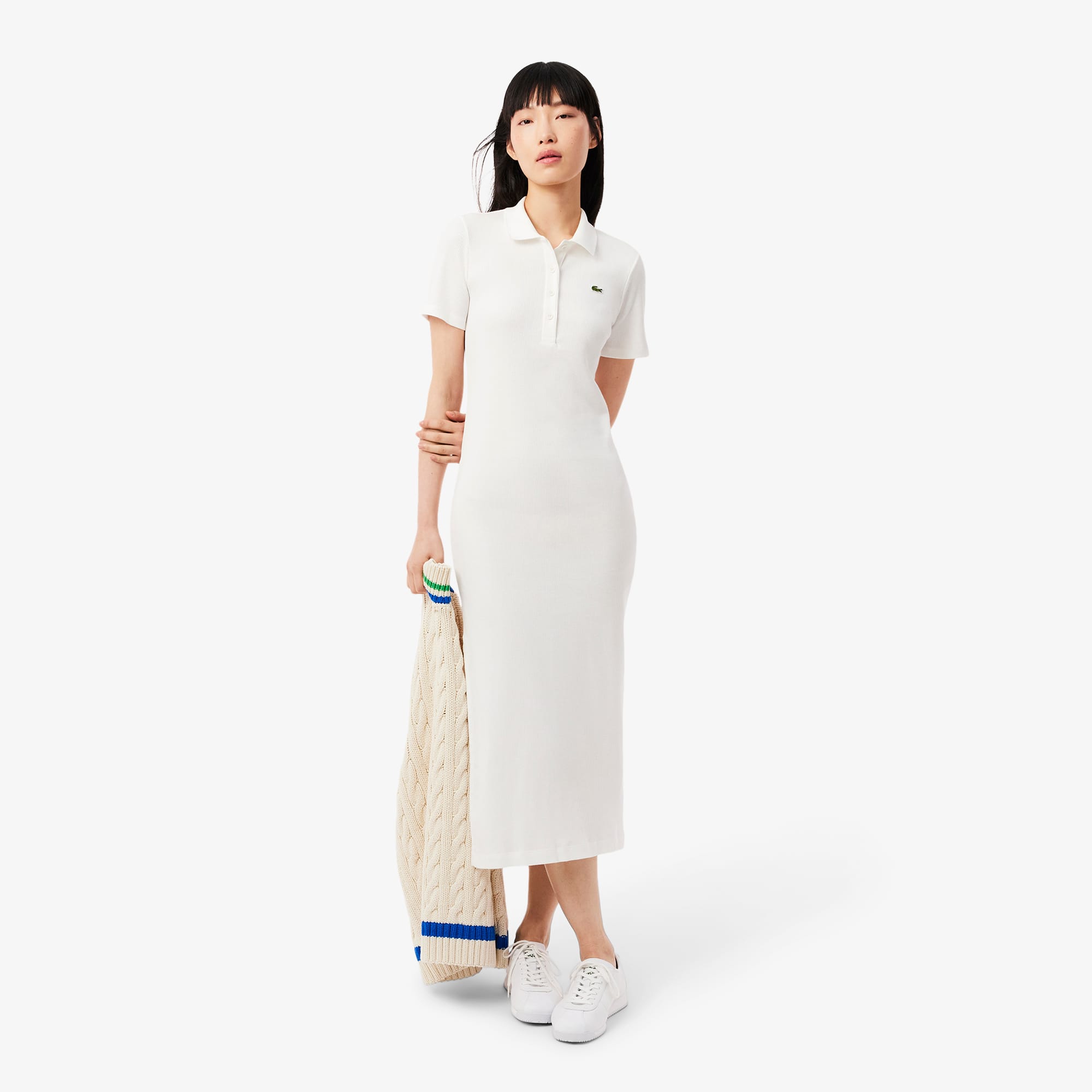 LACOSTE★キュートなポロワンピースCotton Buttoned Polo Dress LACOSTE☆キュートなポロワンピースCotton Buttoned Polo Dress