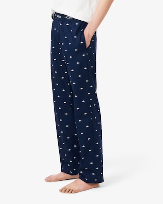 Printed Poplin Pajama Pants