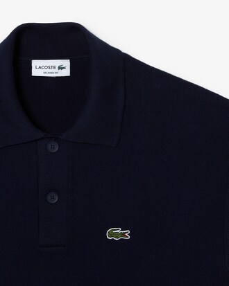 Men's Relaxed Fit Cotton Polo Sweater